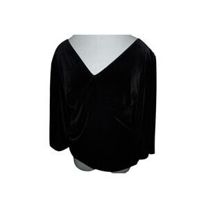 Vintage Coldwater Creek Velvet Drape Top – Made in USA – Y2K Glam, Size M